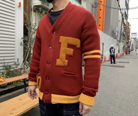 FULLCOUNT Husk Wool Letterman Cardigan Sweater(30th Anniversary Item) -  クッシュマン/フェローズ/ジェラード/コリンボなどのアメカジショップ(実店鋪名古屋市中区栄住吉ビルロフト近く) トラヴィス オンラインショップ