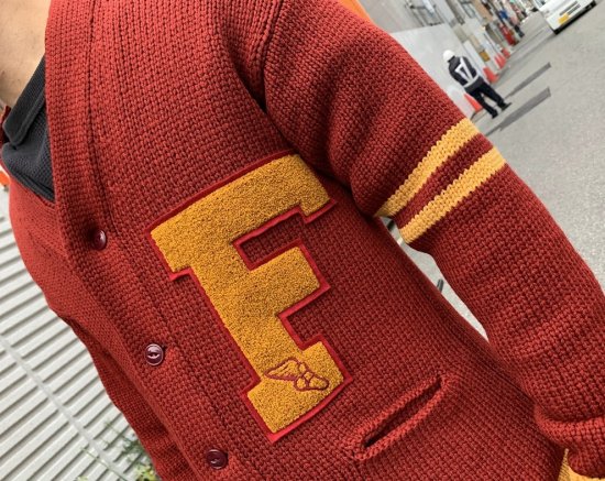 FULLCOUNT Husk Wool Letterman Cardigan Sweater(30th Anniversary Item) -  クッシュマン/フェローズ/ジェラード/コリンボなどのアメカジショップ(実店鋪名古屋市中区栄住吉ビルロフト近く) トラヴィス オンラインショップ