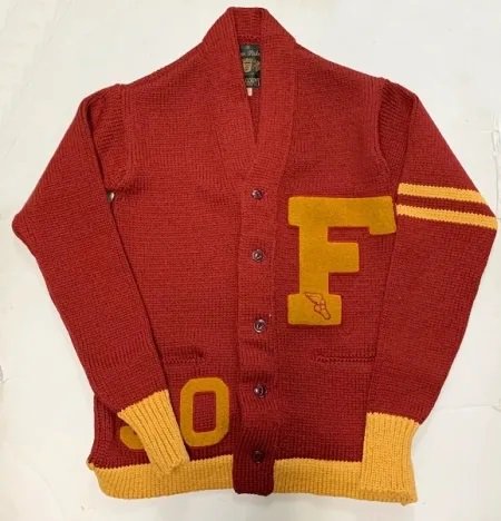 <img class='new_mark_img1' src='https://img.shop-pro.jp/img/new/icons15.gif' style='border:none;display:inline;margin:0px;padding:0px;width:auto;' />FULLCOUNT Husk Wool Letterman Cardigan Sweater(30th Anniversary Item)