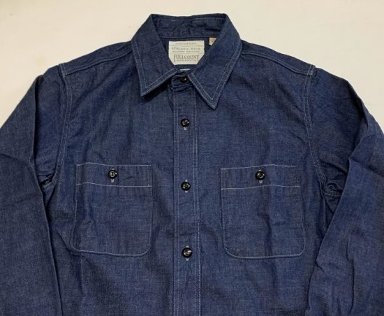 フルカウント Denim Work Shirt - TRAVIS