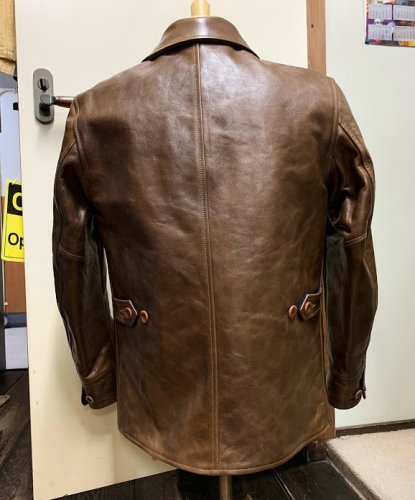 COLIMBO STOCKMAN`S LEATHER COAT - TRAVIS