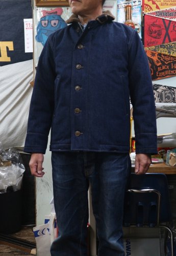 JELADO×COLIMBO Observer Jacket Plain Indigo ジェラード×コリンボコラボN-1デッキジャケット インディゴ  - TRAVIS