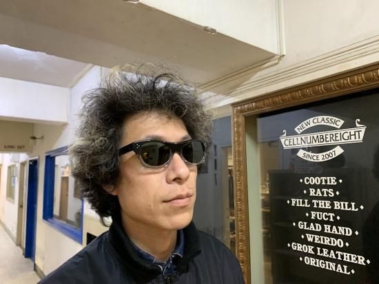 クッシュマン ROY ORBISON モデルサングラス ブラックフレーム ハーフ