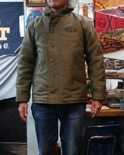 COLIMBO Observer Jacket. Khaki-1st Custom USS Archer-Fish - TRAVIS