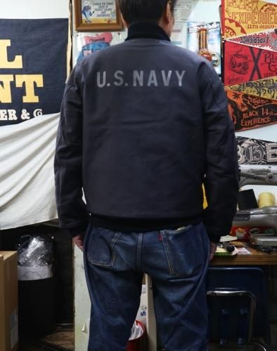 WAREHOUSE Lot 2208 U.S.N 6HOOK DECK JACKT NAVY BLUE (NXss