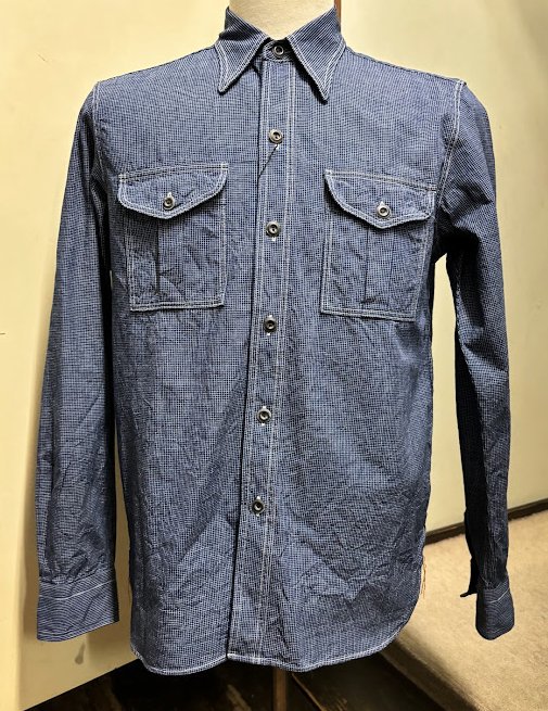 JELADO Pressman Shirt プレスマンシャツ インディゴピンチェック - TRAVIS