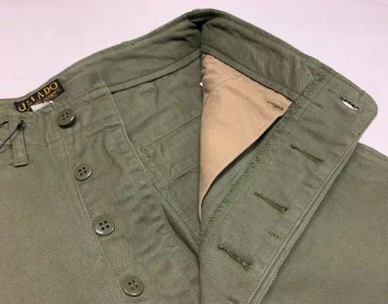 JELADO 41Khaki Lastresort Chino Cloth オリーブ - TRAVIS