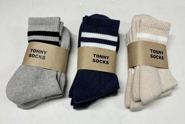 TONNY SOCKS(トニーソックス) ラインパイルソックス 2Pieces 2足