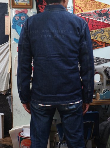 コリンボ NAVAL WORK N-3 TYPE 10oz Denim Cusyom NAD Charleston ネイバル ワークジャケット  N-3タイプ 10オンスデニムカスタム - TRAVIS