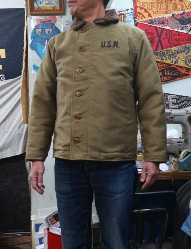 COLIMBO Observer Jacket. N-1 1st WWⅡ U.S.N. PRINTED ON CHEST - TRAVIS