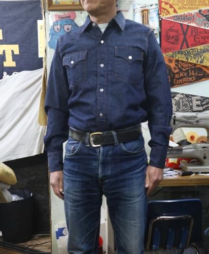 JELADO ジェラード デニムシャツ 紺 サイズ16 JELADO ジェラード JP11115 Vaquero Shirt バケーロシャツ
