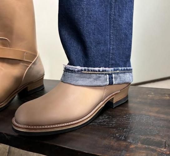 Dapper's 40's Style Engineer Boots 40`sスタイル ホースバットレザー