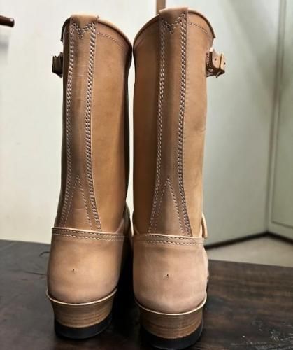 Dapper's 40's Style Engineer Boots 40`sスタイル ホースバットレザー