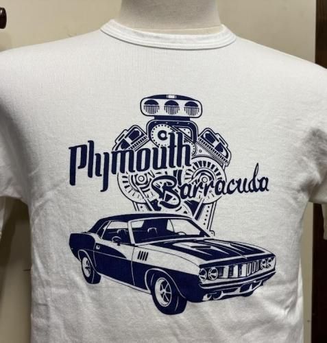 クライスラー64バラクーダTシャツ クッシュマン プリントT BARRACUDA - TRAVIS