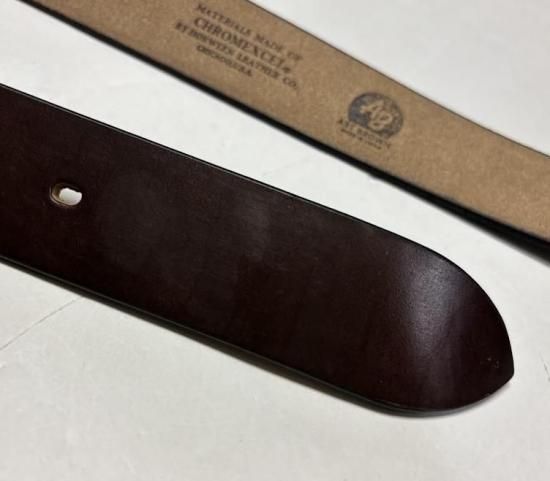 bRoceL オーダー品 ARTBROWN 40mmギャリソンベルト クロムエクセルレザー 日本製