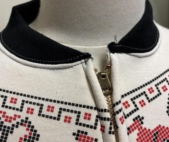 クッシュマン THUNDER BIRD PRINTT HALF ZIP SWEATS ハーフジップ