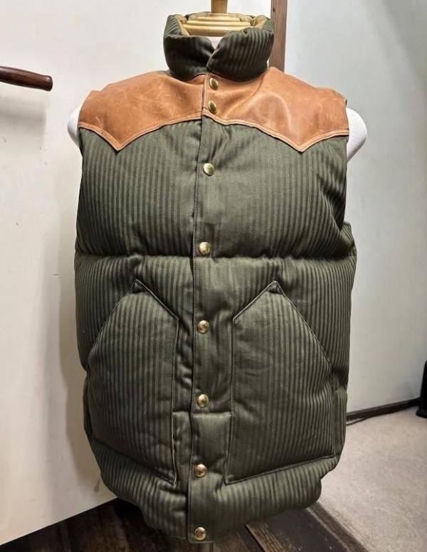 やんWarehouse Rocky Mountain ダウンベスト WAREHOUSE ウエアハウス×ロッキーマウンテン NYLON DOWN VEST