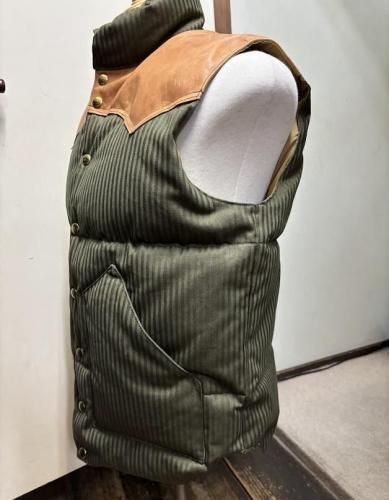 ROCKY MOUNTAIN×WAREHOUSE HBT DOWN VEST - TRAVIS