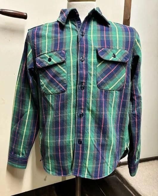 未使用 JELADO ジェラード ネルシャツ プラム ショート丈 XL JELADOジェラード通販 JAMS WEN SHOP