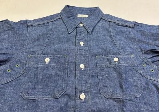 ウエアハウス Lot3064 VENTILATION TRIPLE STITCH CHAMBRAY SHIRTS