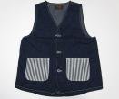 <img class='new_mark_img1' src='https://img.shop-pro.jp/img/new/icons43.gif' style='border:none;display:inline;margin:0px;padding:0px;width:auto;' />YELLOWCOTTON LINEN DENIM VEST