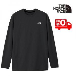 ザ・ノース・フェイス アウトドア ウェア メンズ ロングスリーブフラッシュドライアクションクルー NT82581 ブラック メール便送料無料 3708ksn