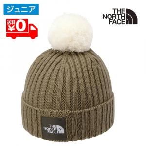 ザ・ノース・フェイス アウトドア 帽子 ジュニア ポンポンカプッチョ NNJ42307 クラシックカーキ ギフト プレゼント メール便送料無料 3709ksn