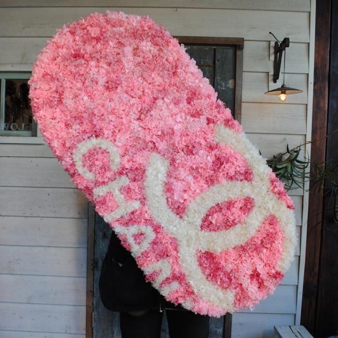 開店祝いにオーダーメイドリース｜名古屋の花屋ゴールデン