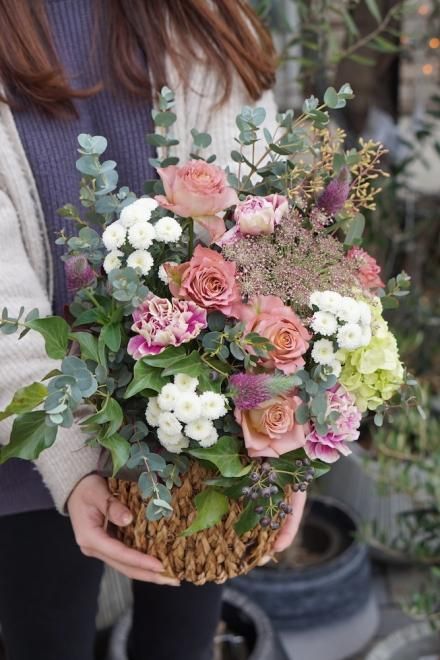 オールドローズ アレンジメント｜名古屋の花屋ゴールデン