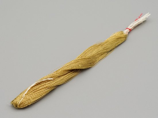 純金1掛撚り金糸 - 日本刺繍糸の工房げし