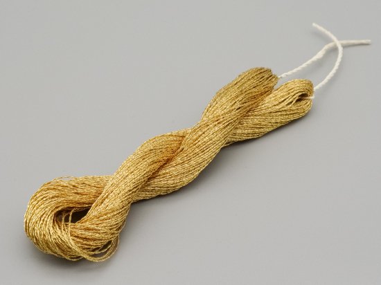 純金4掛撚金糸 - 日本刺繍糸の工房げし