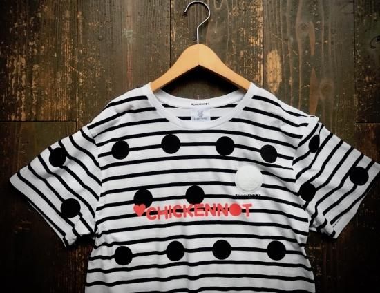 【earth】inscrire Tシャツ　ボーダーパンツセット tops-02405 オーバーサイズボーダーTシャツ ホワイト ブラック