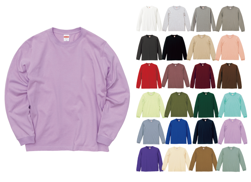 無地ロンT 5.6オンス ロングスリーブTシャツ(1.6インチリブ):United Athle(ユナイテッドアスレ) 5011-01- 激安!Tシャツ通販問屋 無地ロビン 無地ロンT 5.6オンス ロングスリーブTシャツ(1.6インチリブ):United Athle(ユナイテッドアスレ) 5011-01- 激安!Tシャツ通販問屋 無地ロビン