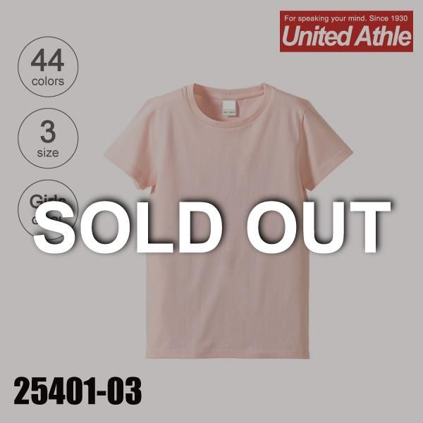 「25401-03 5.0オン スレギュラーフィットTシャツ(ガールズ)★セール品【完売】」の画像(United Athle.net)