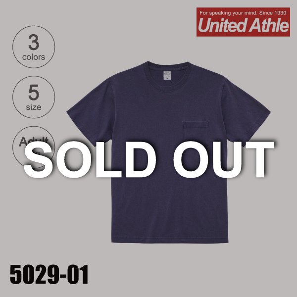 「5029-01　5.6オンス　ピグメントダイTシャツ（ポケット付）（XXL）【完売】」の画像（United Athle.net）