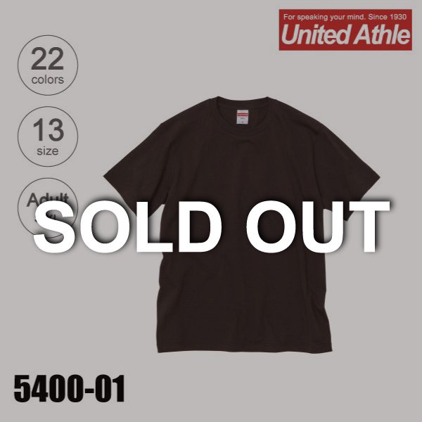 5400-01　5.0オンス　ユニバーサルフィット無地Tシャツ（S-XL）【完売】★ユナイテッドアスレ（United Athle）