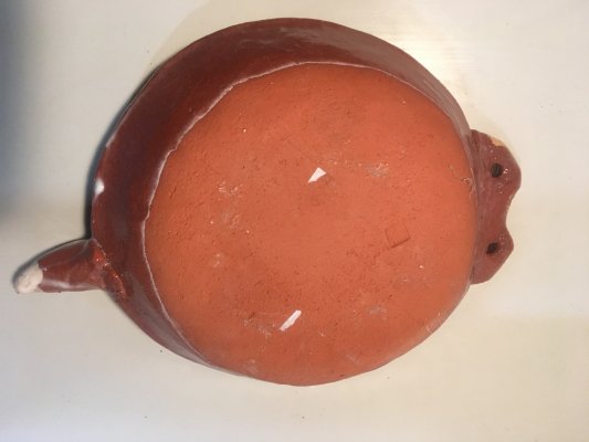 赤陶鳥皿