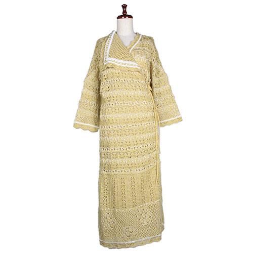 Mame Kurogouchi マメ Floral Watermark Wrap Knitted Dress Mame Kurogouchi マメ Floral Watermark Wrap Knitted Dress