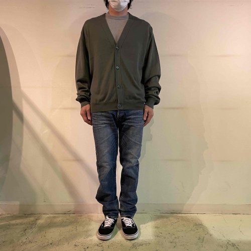 JOHN SMEDLEY ジョンスメドレー 24G 長袖 Vネックカーディガン