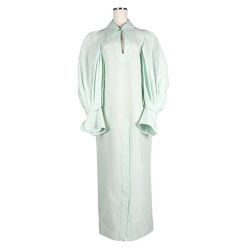 Mame Kurogouchi,マメ,Cotton Silk Broad Basket Motif Shirt Dress