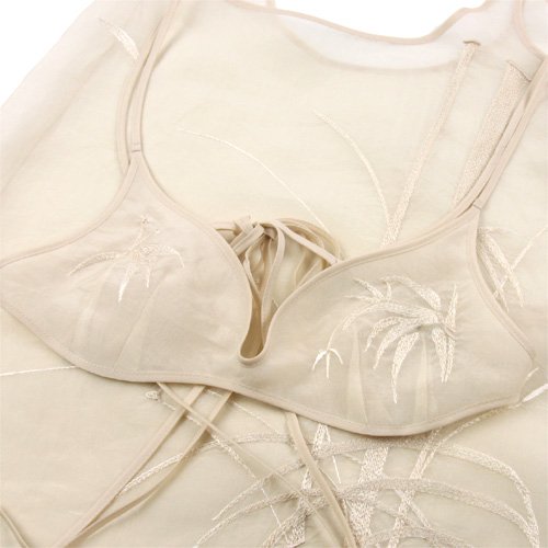 Mame Kurogouchi,マメ,Bamboo Embroidery Silk Organdy Top