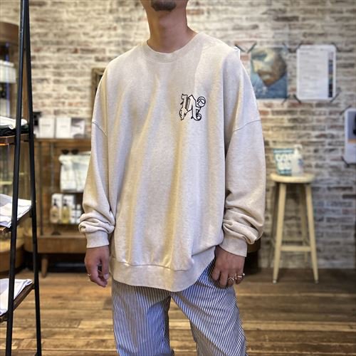 PALM ANGELS パームエンジェルス PA MONOGRAM LINEN CREWNECK 12