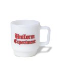 uniform experiment<br>˥ե२ڥ<br>GOTHIC LOGO MILK GLASS MUG CUP 02