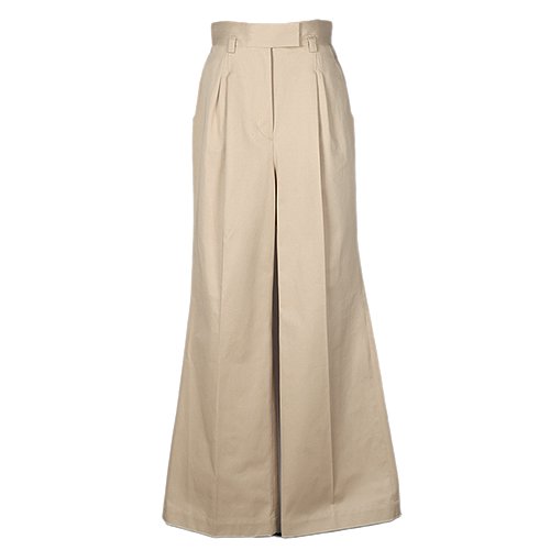 Mame Kurogouchi,マメ,Cotton Chino Flared Wide Trousers