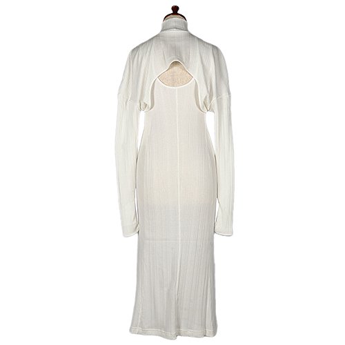 Mame Kurogouchi,マメ,Random Ribbed Organic Cotton 2 way Dress