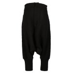 Y’s<br>ワイズ<br>SHETLAND WOOL/POLYESTER DROP CROTCH PANTS WITH RIBBED HEMS 04