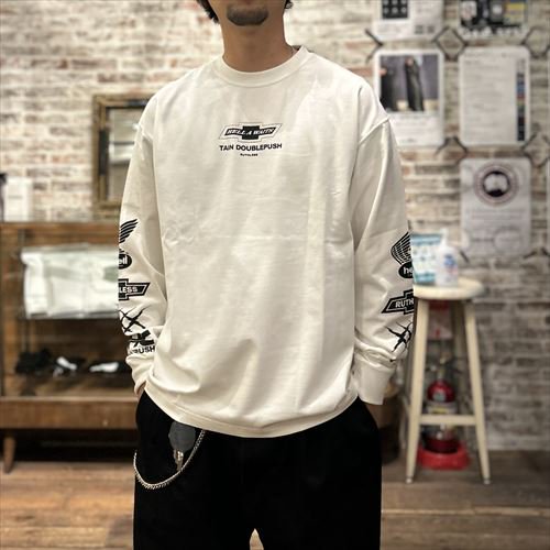 TAIN DOUBLE PUSH/タイン ダブルプッシュ/RUTHLESS KNIT CREW NECK-