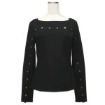 3.1 Phillip Lim<br>3.1 フィリップリム<br>Long Sleeve Top With Ring-Stud Embellishment 01