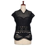 Mame Kurogouchi<br>ޥ<br>Cotton Lace Sleeveless Knitted Top(N) 04