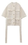 <img class='new_mark_img1' src='https://img.shop-pro.jp/img/new/icons1.gif' style='border:none;display:inline;margin:0px;padding:0px;width:auto;' />CLANE<br><br>HALF SLEEVE TWEED JACKET 04
